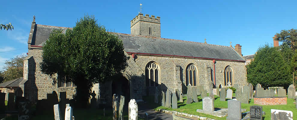 St Peters Church in the village of Fremington